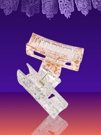 Image 3 of Spooky Translucent Hair Claw Trio
