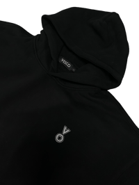 Image 2 of "VO" Heavyweight Hoodie "Black"