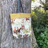 Zebras and Horses Linen Tote