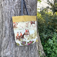 Image 3 of Zebras and Horses Linen Tote