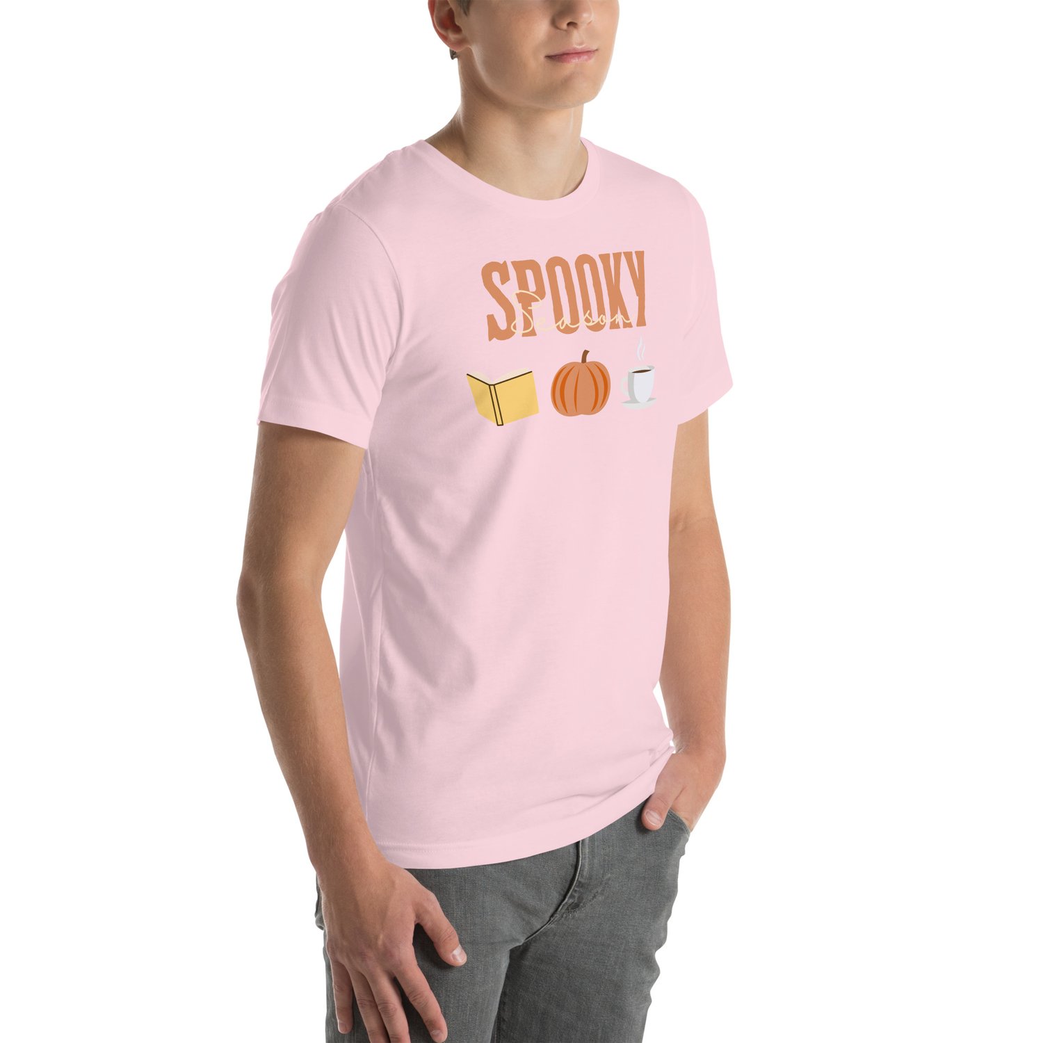 Image of Spooky season pumpkin book tea Unisex t-shirt