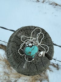 Image 1 of 14mm Kingman Heart Necklace