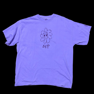 Image of S&P-“Smiley Daisy” X Darah’s Doodles Logo Tee (Violet/Dk.Purp)