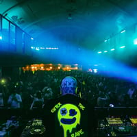 Image 4 of DJ Technotrance Hoodie (Neon Yellow Print)