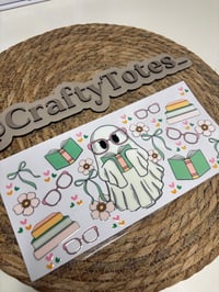 Image 1 of #010 Nerdy Ghost 16oz Wrap (double sided)