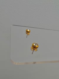 Image 3 of CZ SET STUDS - GOLD 