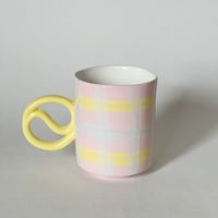 Image 5 of Pink Tartan Medium Mug 