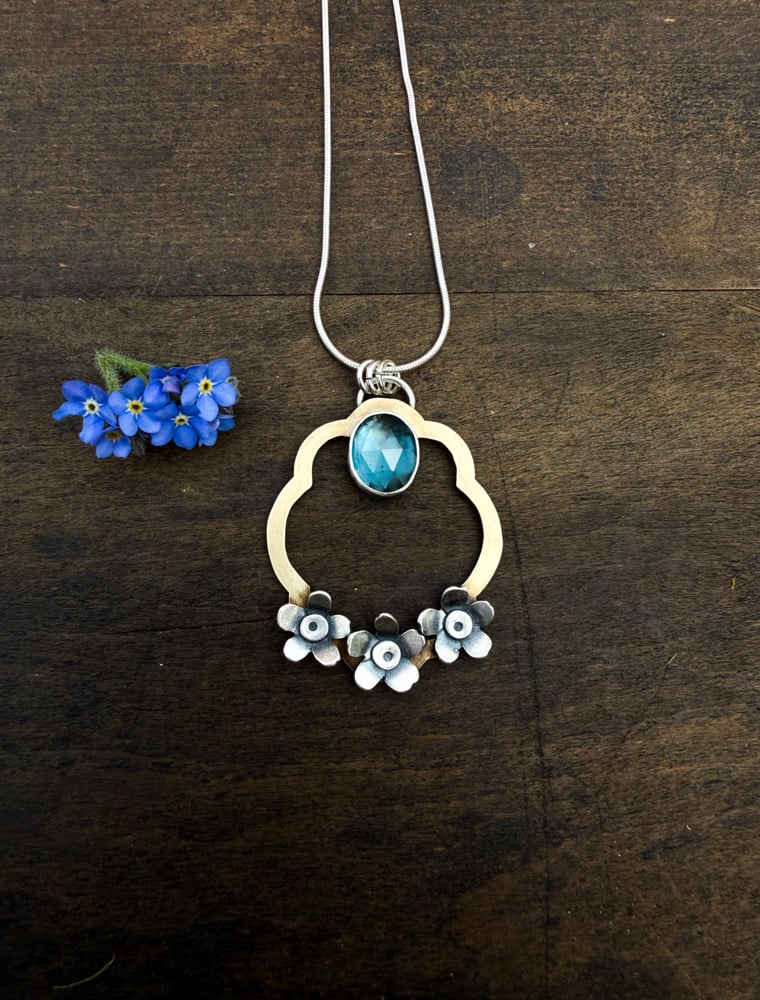 Image of Spring Forget-Me-Not Necklace