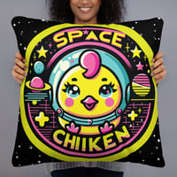 Image 3 of SPACE CHIKEN Basic Pillow