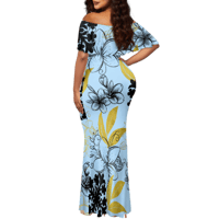 Image 3 of Women's Plumeria in Pastel Mermaid Dress