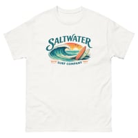 Image 4 of Saltwater Surf Company T-Shirt Unisex Coastal Graphic Tee Beach Surf Shirt Ocean Lifestyle Tee
