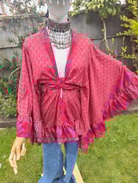 Image 8 of Amara Wrap dress -Red and Purple