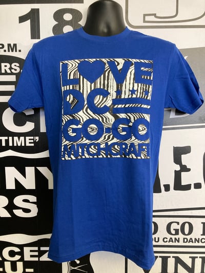 Image of LOVE DC GOGO "T-FUNK" Royal Blue T-shirt