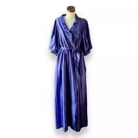 Image 1 of Miss Elaine Liquid Satin Robe Small