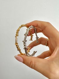 Image 5 of SOLID BARBED WIRE BANGLE 