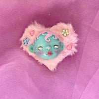 Image 1 of 2way hair clip and brooch - mint x pink