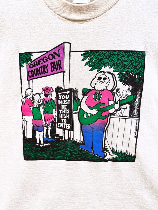 Jerry Garcia 1997 This High Oregon State Fair Longsleeve Shirt - Size XL