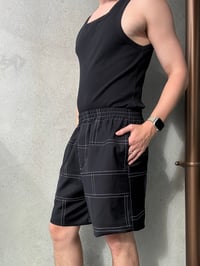 Image 5 of RECYCLED MERINO BAGGY BOXER - BLACK