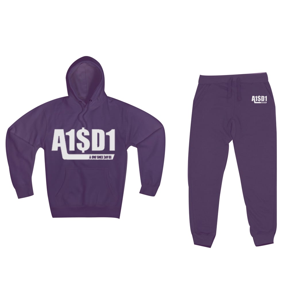 Image of A1$D1 JOGGERS ONLY (PURPLE X WHITE) 