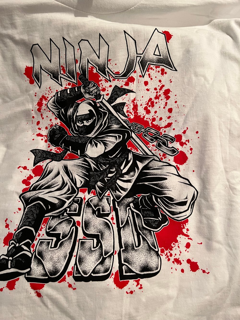 White SSD 1980’s Ninja Tribute T-Shirt 