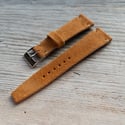 Vintage Style Italian Suede watch band - Sand