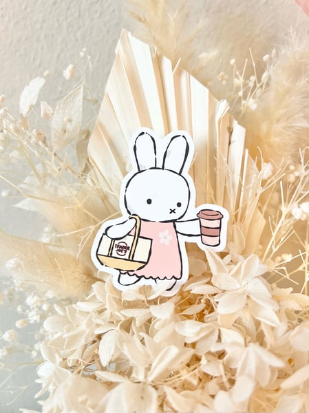 Image of Coffee Miffy Vinyl Sticker