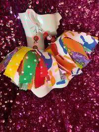 Image 2 of Puzzle Tassel Earrings 