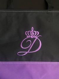 Image 2 of Last "D" Logo Purple Blue Tote Bags (Embroidered)