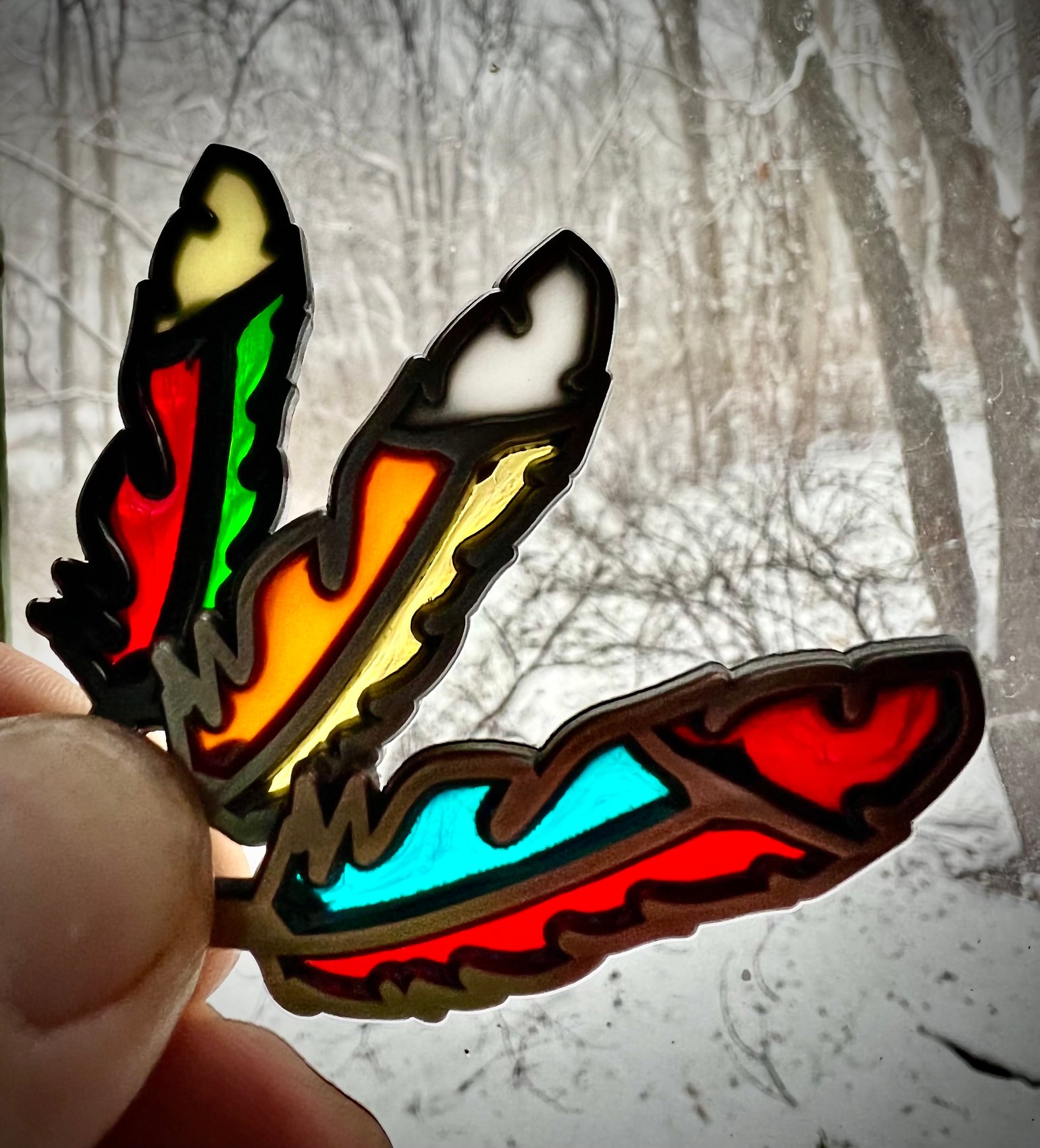 Image of Jamgrass Stained Glass Feathers