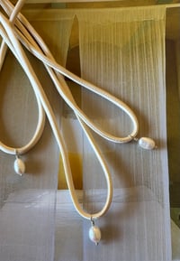Image 4 of Pearl and Silk Necklace