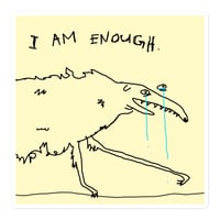 Image 1 of ii am enough Bubble-free stickers 