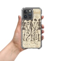 Image 1 of Gothic Aesthetic Detailed Human Skeleton Anatomy Illustration Clear Case for iPhone®