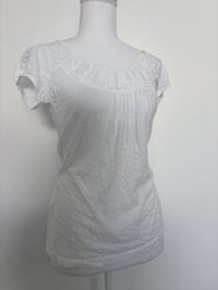 Image 2 of White Boho T shirt // M