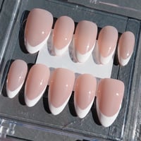 Image 1 of Medium- light Nude French Tips #2