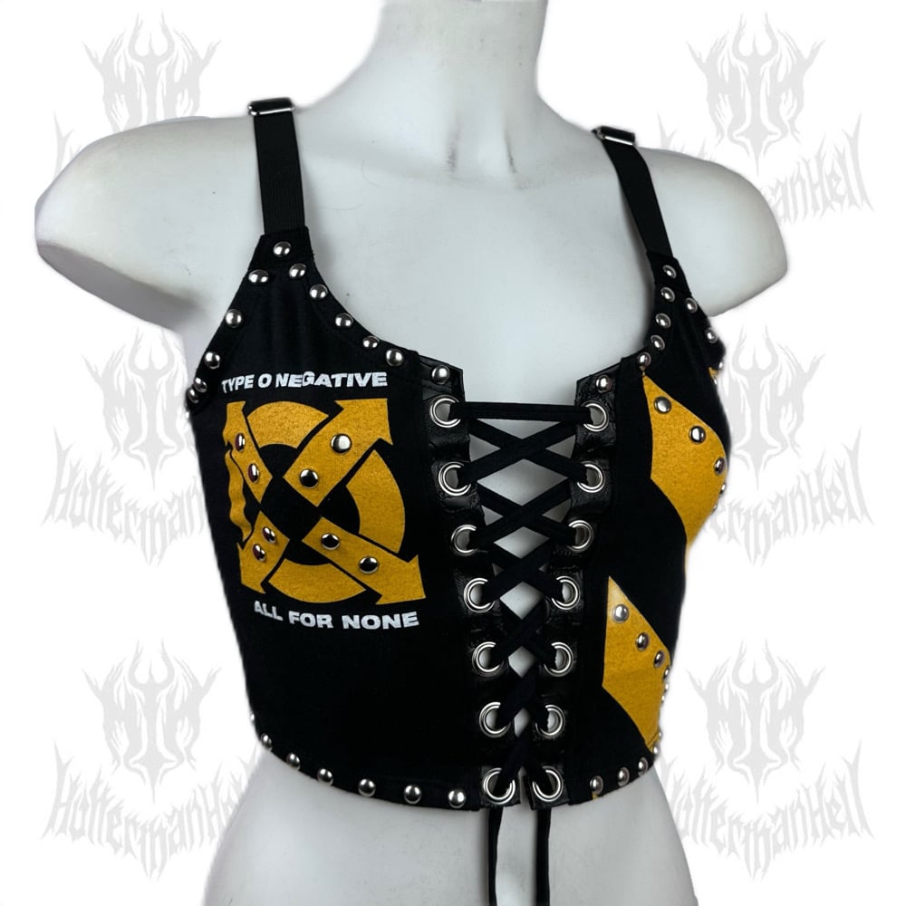 Type O Negative "Be A Man” Lace-Up Top (SIZE XS)