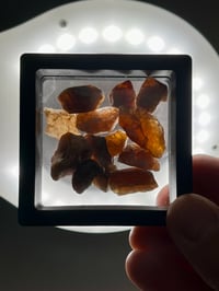 Image 3 of Hessonite Garnet Raw Gemstones | Madagascar #3074