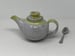 Image of Yellow and White Glazed Small Tea Pot