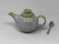 Image 3 of Yellow and White Glazed Small Tea Pot