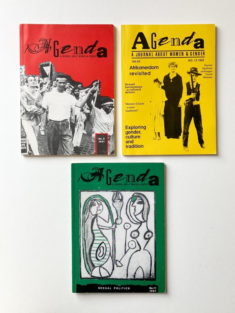 Three Issues of South African Feminist Journal Agenda