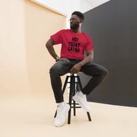 Image 4 of Not Today Satan Men's Tee - Black