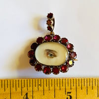 Image 2 of GARNET SET LOVER'S EYE PENDANT