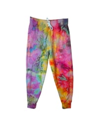 Image 4 of M Ladies/Junior's Sweatsuit Set in Shocking Rainbow Ice Dye