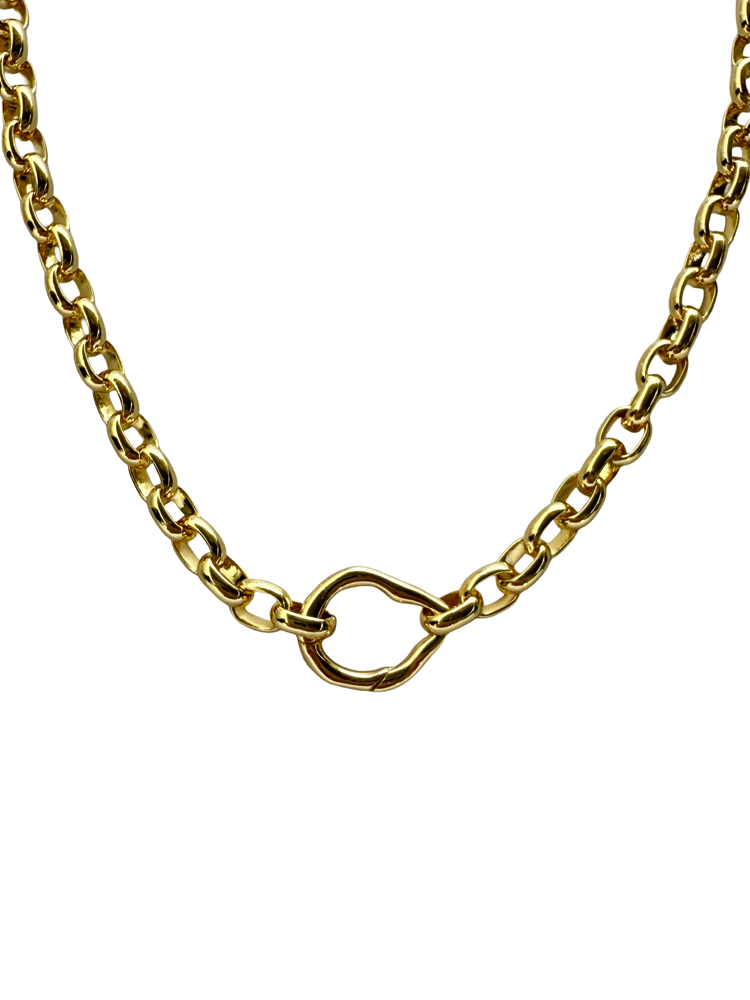 Image of Chunky links necklace - option to add pearl 