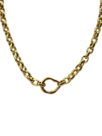 Image 1 of Chunky links necklace - option to add pearl 