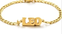 Image 1 of 18k Gold Plated Zodiac Bracelets/anklets