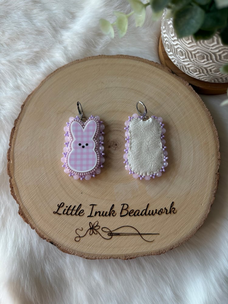 Image of Gingham Bunny Earrings