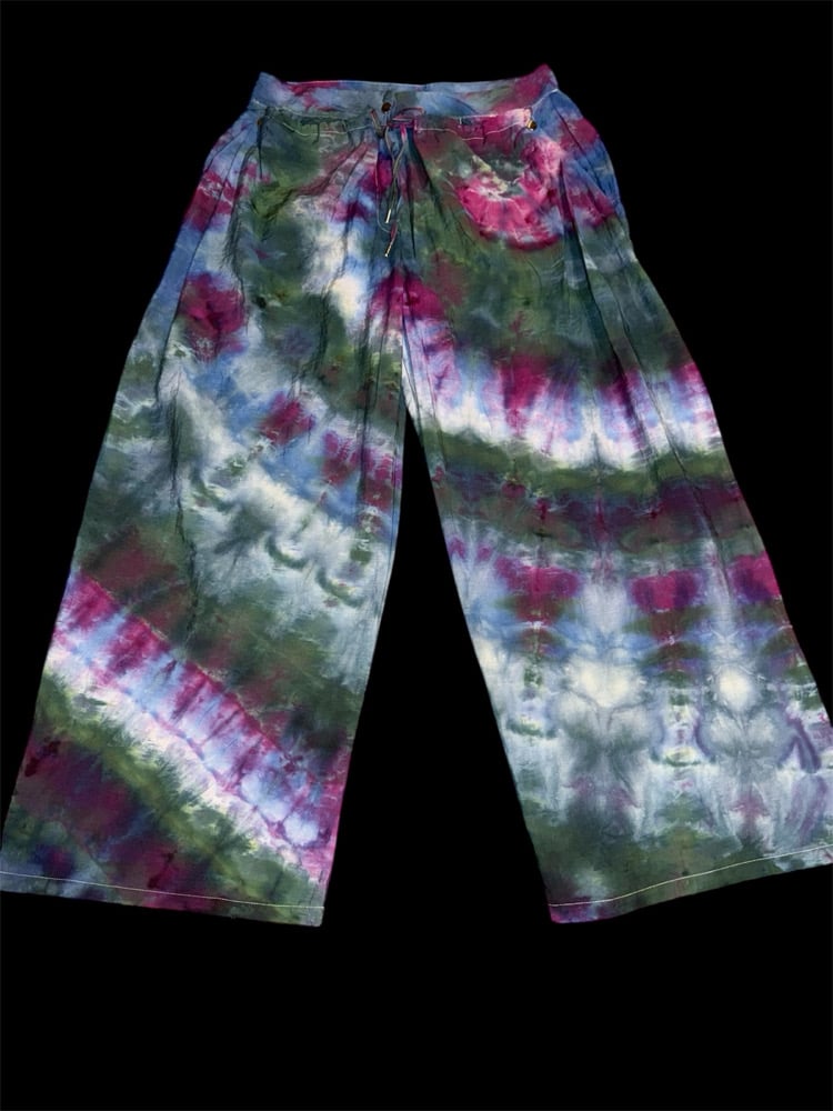 Image of (XL) Moss Berry Swirl Flow Pants 