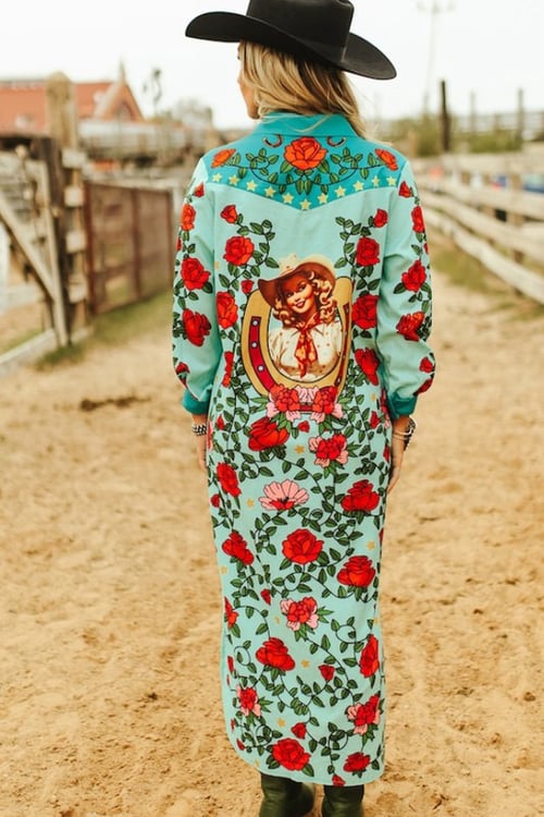 Image of Rose Vintage Duster/dress