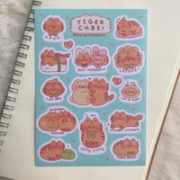 Image 1 of Tiger Cubs Sticker Sheet