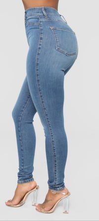 Image 1 of High Waisted Skinny Jeans